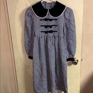 Black & White Checkered Dress Girls’ sz 12 Gingham